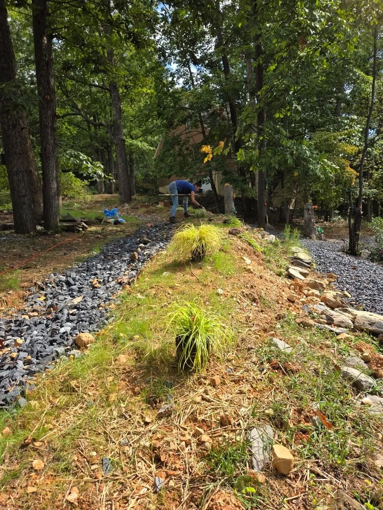Professional lawn mowing service for outdoor upgrades in Front Royal, VA by Landscape Zen By Her Design