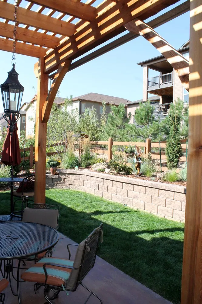 Local lawn mowing service with custom design in Littleton, CO by Landscaped Retreats
