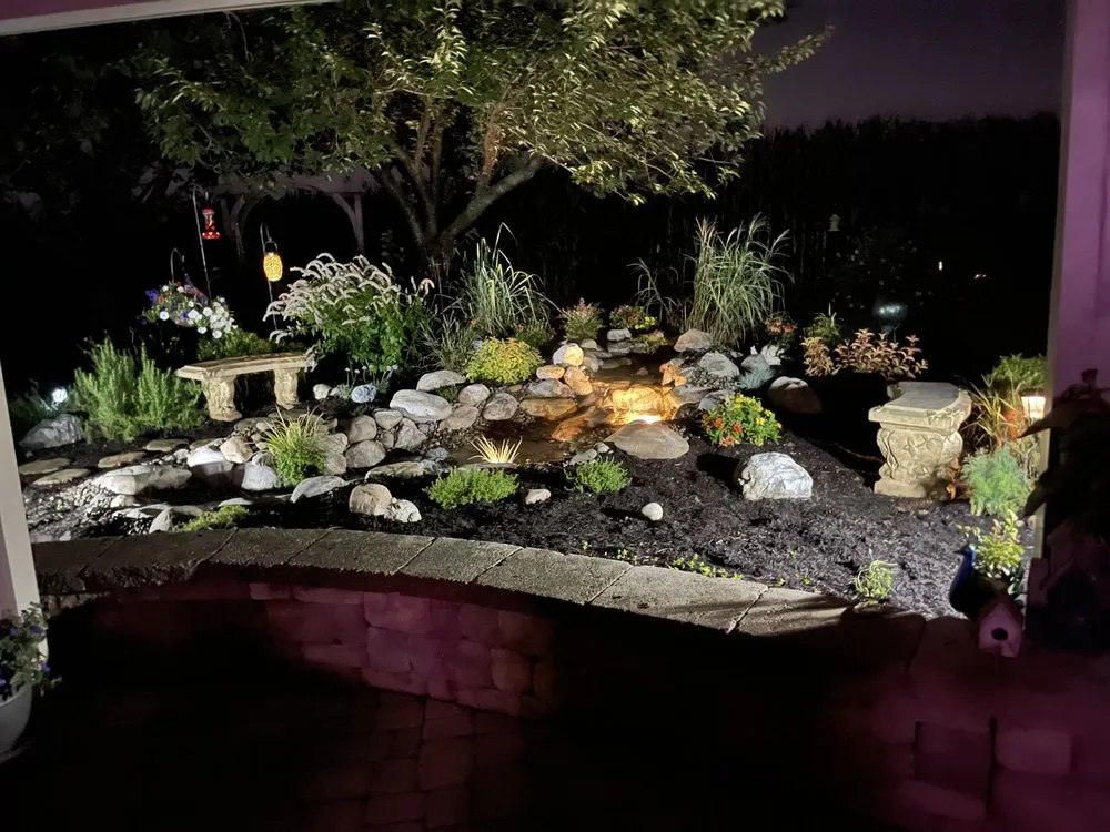 Custom garden landscaping near you in Cleona, PA by Landscapes by Dustin