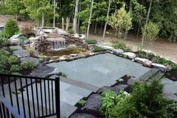 Professional landscape installation in Kirkville, NY by Landscapes East