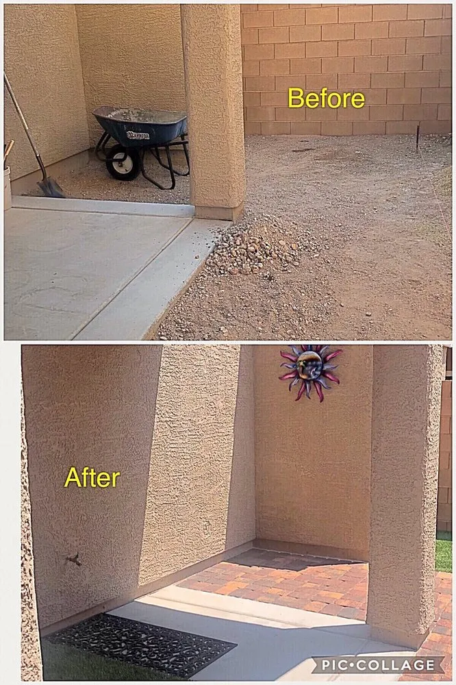 Custom garden landscaping in Henderson, NV by Landscapes of LV