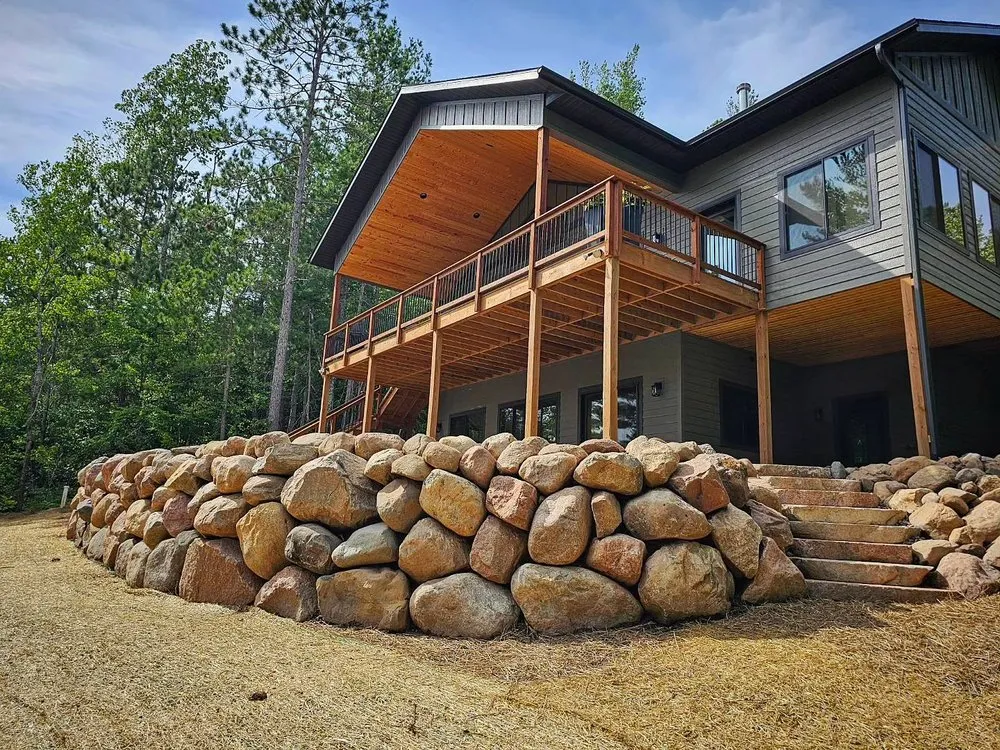 Affordable landscape installation for residential properties in Hayward, WI by Landscapes on Main