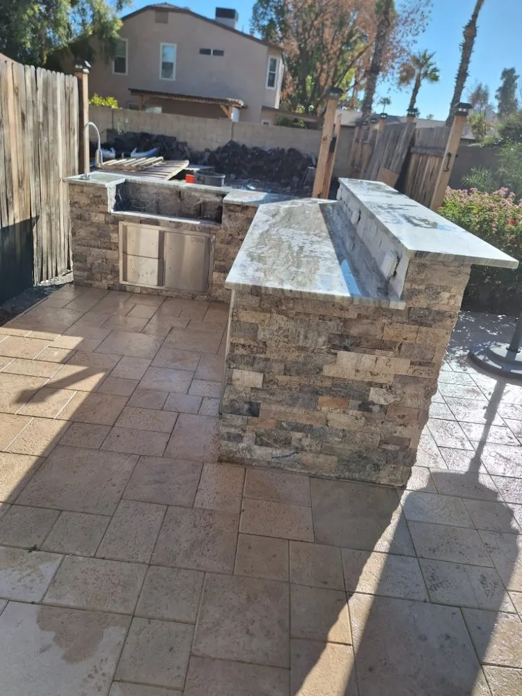 Affordable landscape installation in Phoenix, AZ by Landscaping & Construction