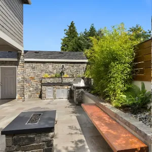 Professional outdoor landscaping with custom design in Bastrop, TX by Landscaping Bastrop