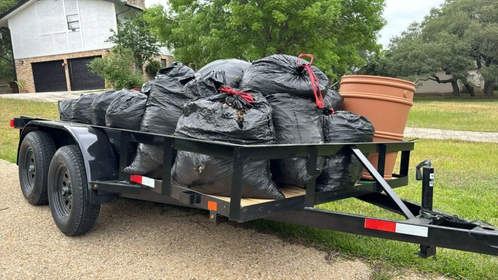 Professional yard cleanup service in San Antonio, TX - Landscaping BBS - Black Belt Service