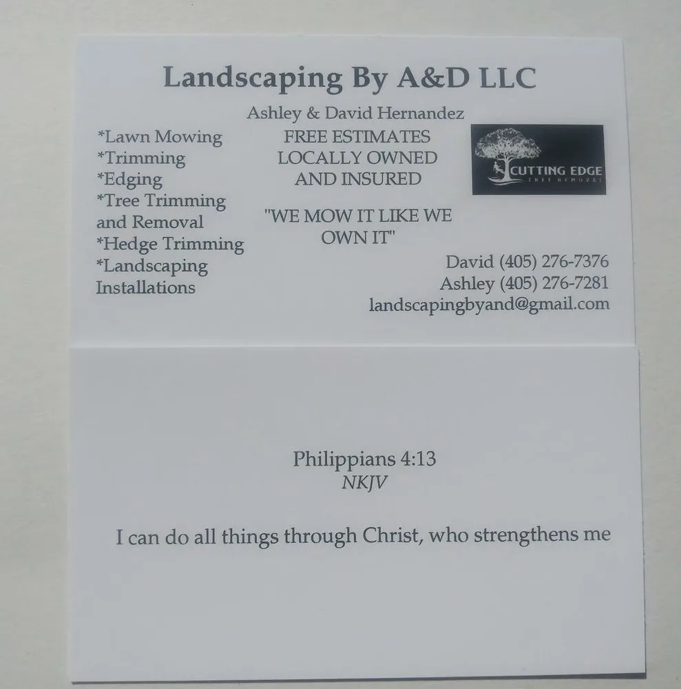 Professional outdoor landscaping experts serving Lawton, OK - Landscaping By A & D