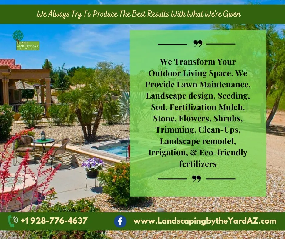 Top-rated lawn mowing service for year-round maintenance across Prescott, AZ - Landscaping By The Yard