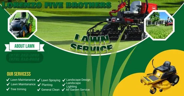 Landscaping Lorenzo five brothers Logo