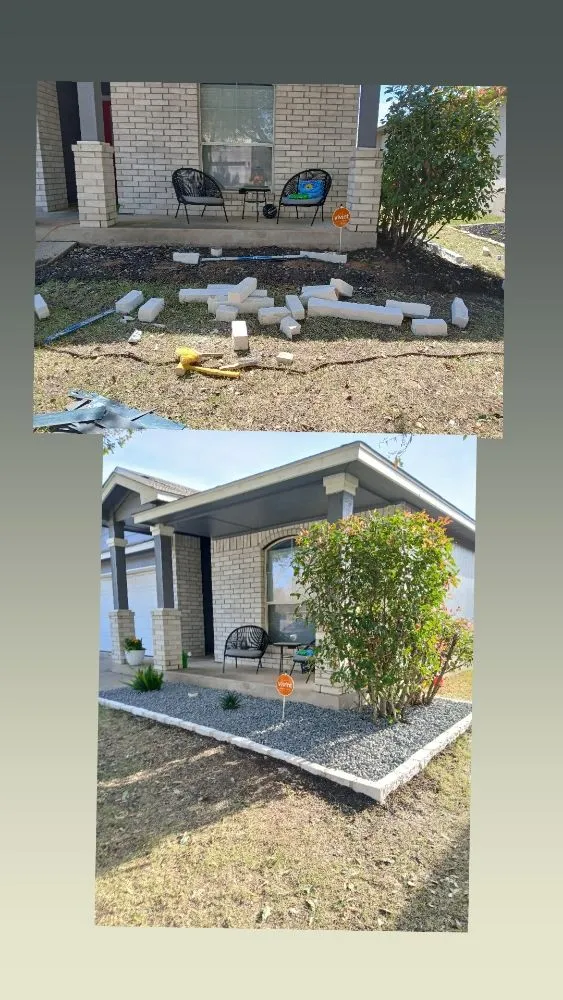 Local yard cleanup service in Austin, TX by landscaping Luis