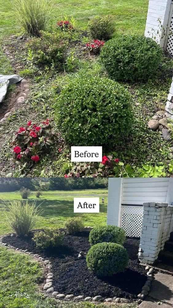 Custom garden landscaping in Drums, PA by Landscaping Maintenance