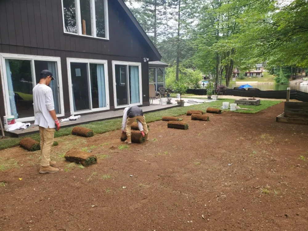 Expert residential landscaping for beautiful yards in Barnstead, NH by Landscaping My Grass Off