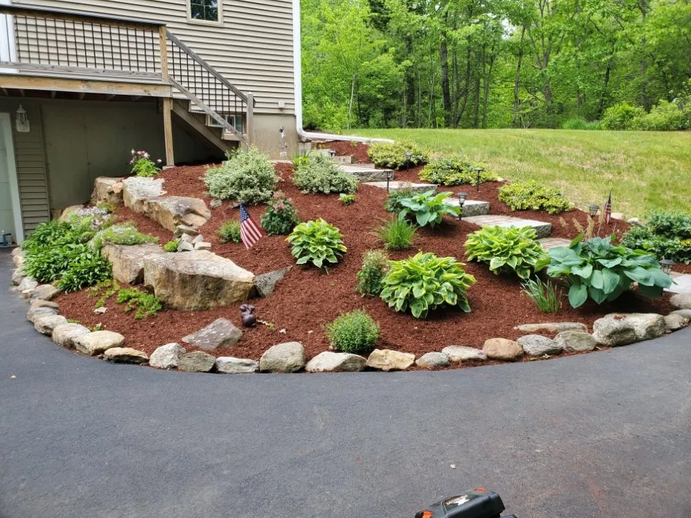 Expert garden landscaping for year-round maintenance in Barnstead, NH by Landscaping My Grass Off