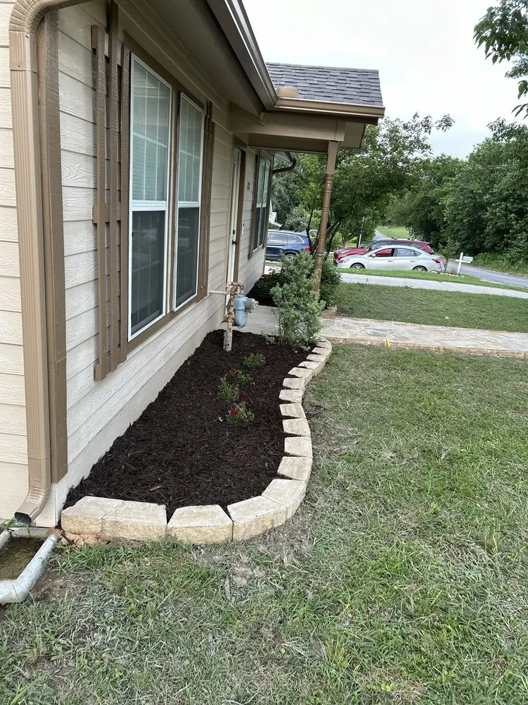 Custom landscape installation in Plano, TX by Landscaping Pro Services