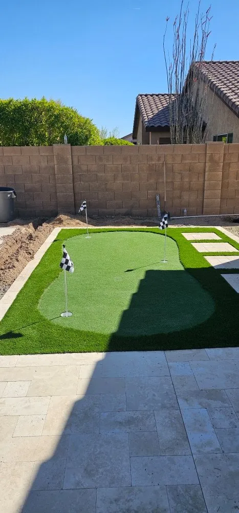 Custom garden landscaping in Phoenix, AZ by Landscaping Professional Service