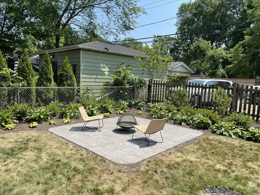 Custom garden landscaping with custom design across Buffalo Grove, IL - Landscaping Solutions