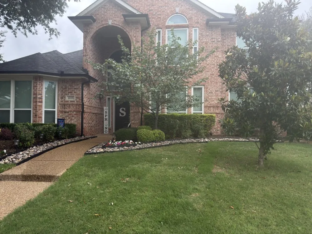 Custom landscape installation for year-round maintenance in Allen, TX by Landscaping Troopers