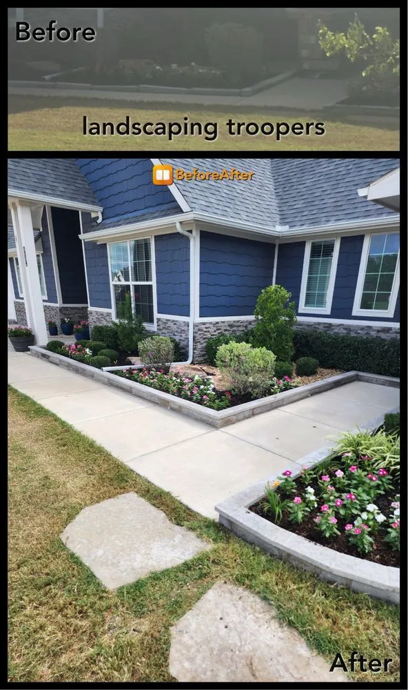 Expert landscape design for beautiful yards in Allen, TX by Landscaping Troopers