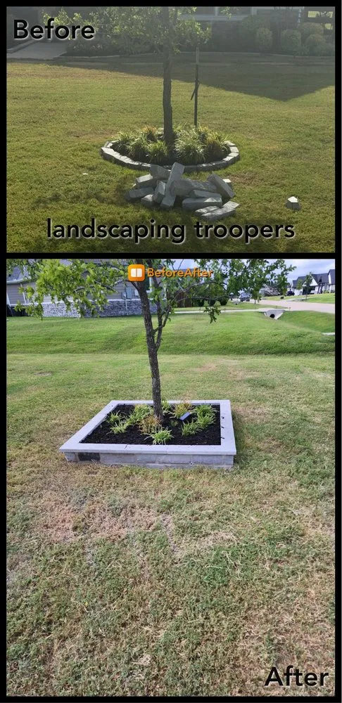 Professional landscape installation experts serving Allen, TX - Landscaping Troopers