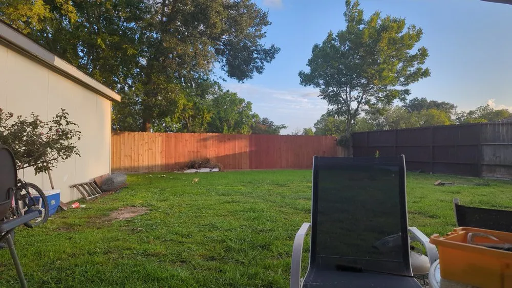 Professional garden landscaping for homes in Houston, TX by Landsharks Fencing and Tree Service