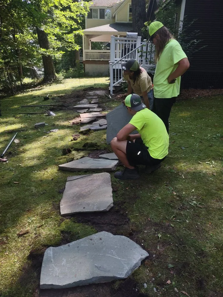 Local landscaping services for residential properties in Traverse City, MI by Landsharks Lawn and Landscaping