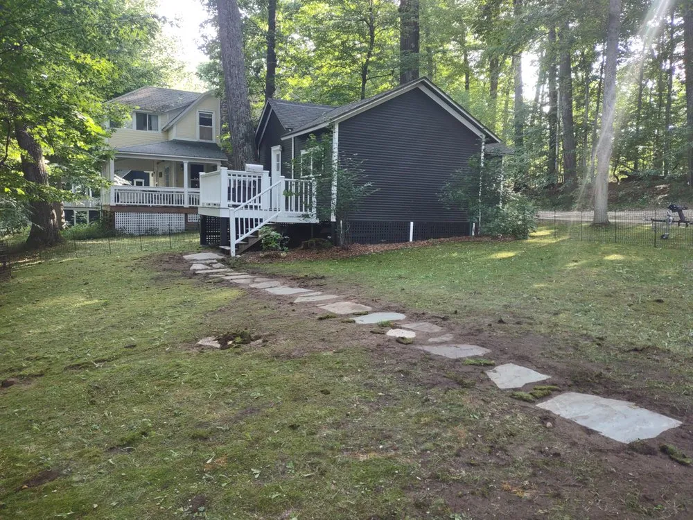 Affordable landscape design in Traverse City, MI by Landsharks Lawn and Landscaping