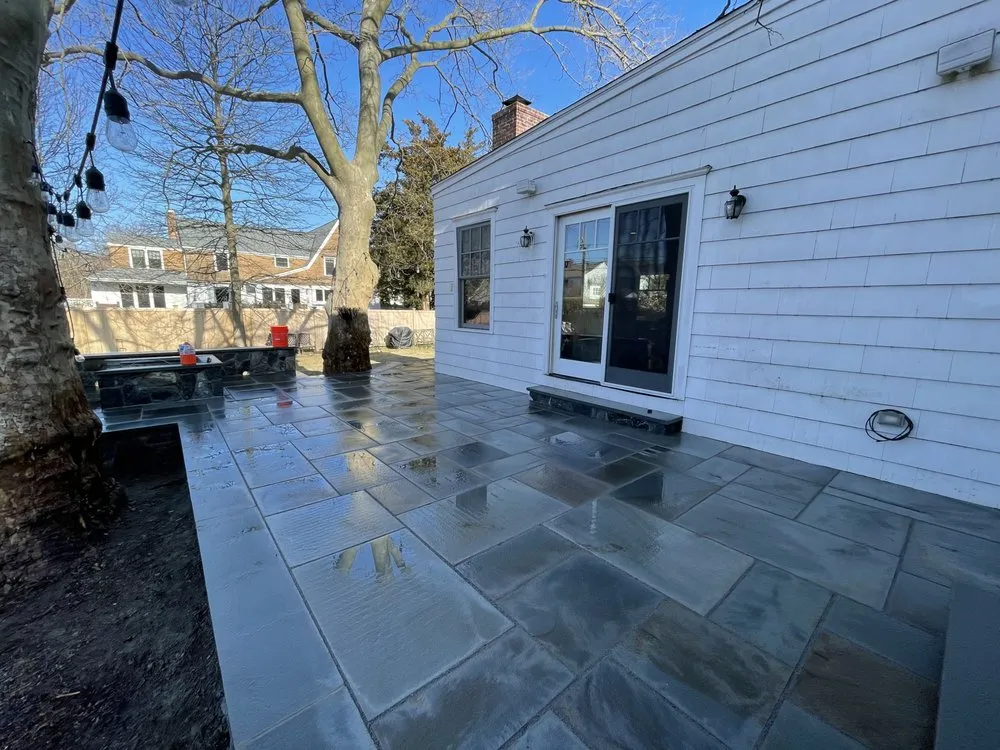 Top-rated lawn mowing service for homes in Bridgeport, CT by Landstone Landscaping & Masonry