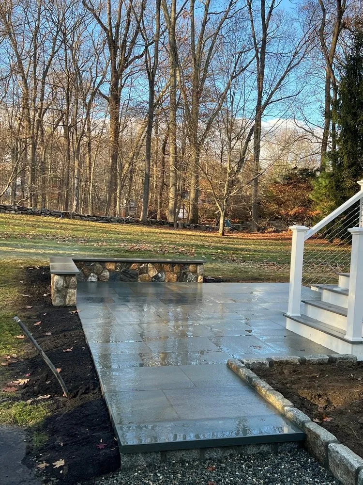 Expert residential landscaping for beautiful yards in Bridgeport, CT by Landstone Landscaping & Masonry