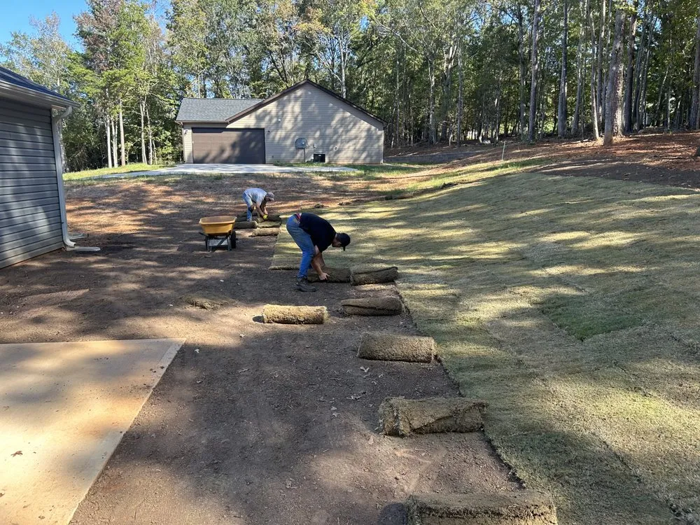 Custom yard cleanup service in Piedmont, SC by Landtek Services Company