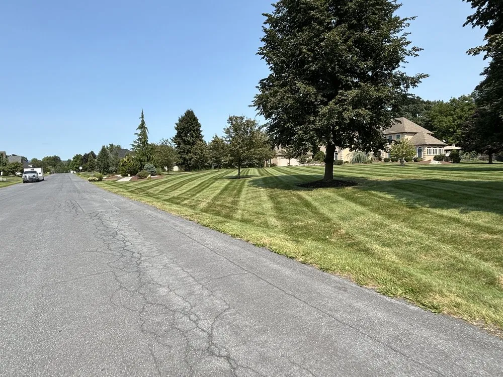 Trusted lawn mowing service for residential properties in Bath, PA by LandView Services