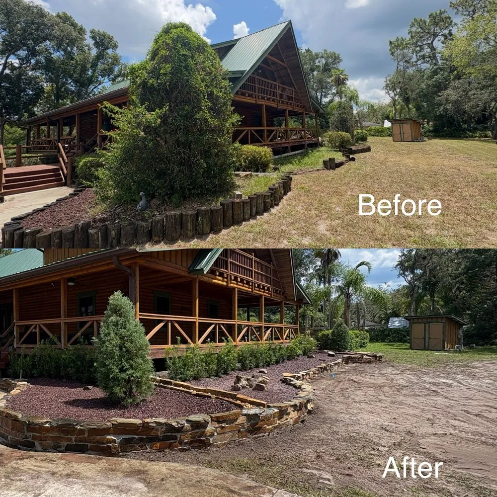 Custom lawn care service with custom design across Christmas, FL - Lane’s Landscaping