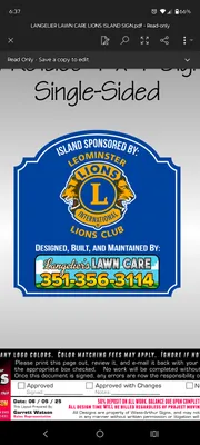 Langeliers Lawn Care Logo