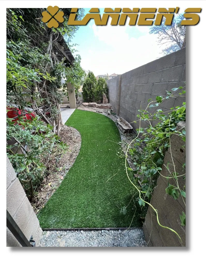 Custom outdoor landscaping in Albuquerque, NM by Lannen's Lawn & Sprinkler