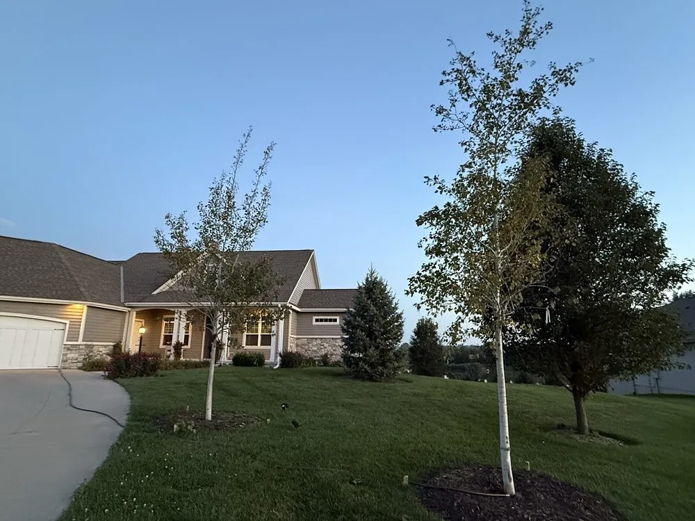 Custom yard cleanup service for year-round maintenance in Omaha, NE by Lanoha Nurseries