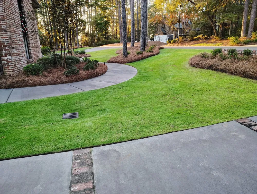 Custom outdoor landscaping in Hattiesburg, MS by Lanw Care Lopez