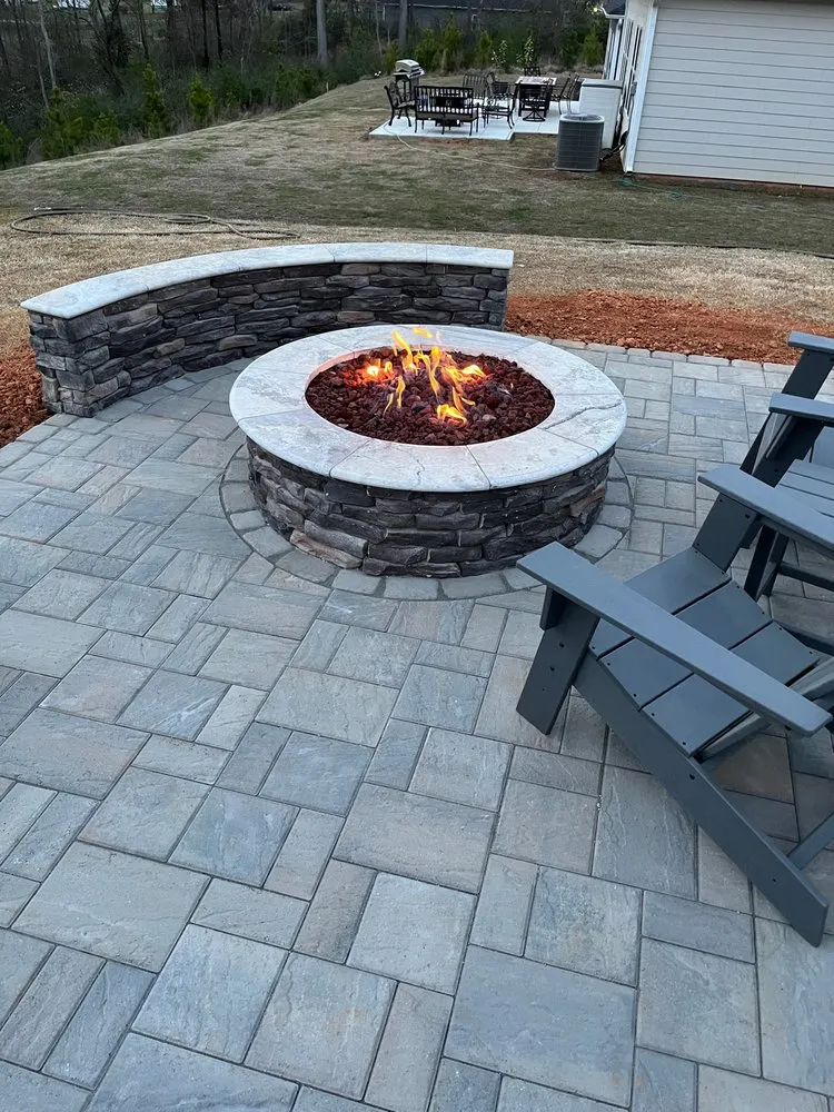 Reliable yard cleanup service with custom design in Charlotte, NC by Lapis Patios & Hardscapes