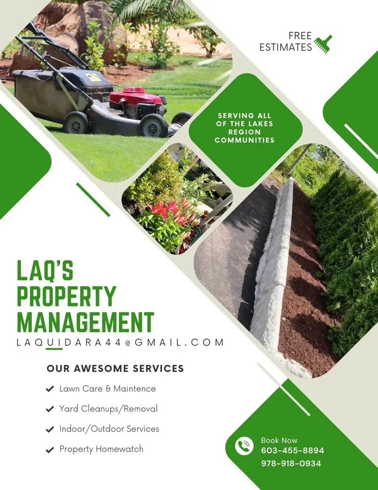 Expert landscape installation in Franklin, NH by LAQ'S Property Management
