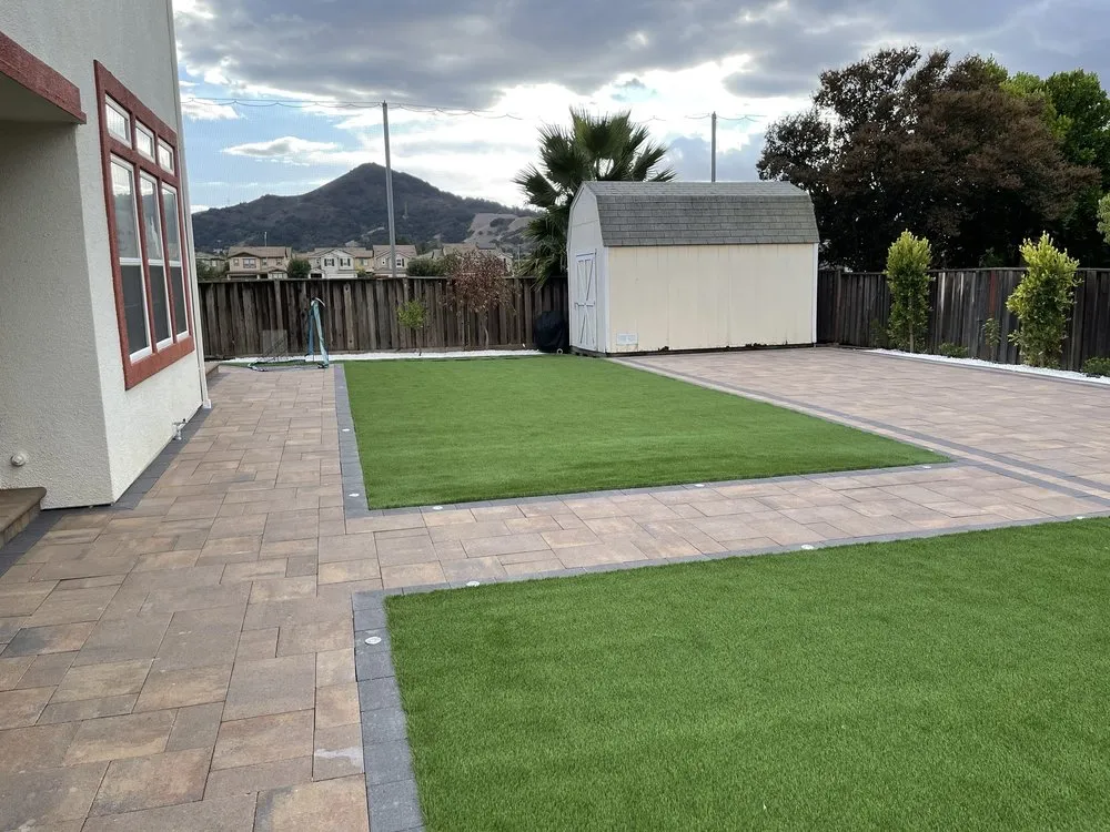 Custom landscape installation in San Martin, CA by Lara landscape custom