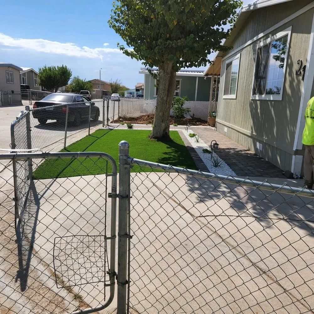 Professional outdoor landscaping for homes in Victorville, CA by Lara Landscaping