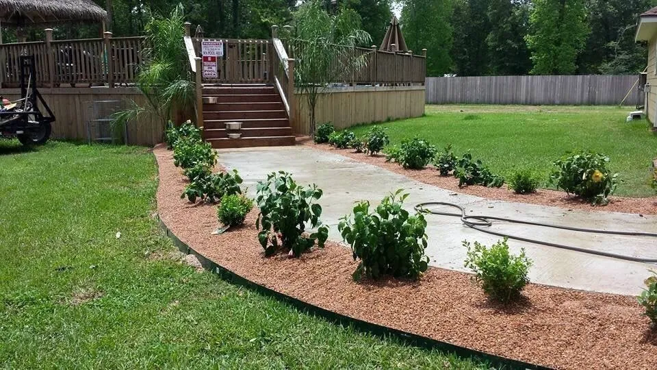 Custom yard cleanup service with custom design across Crosby, TX - Lara Lawn Service