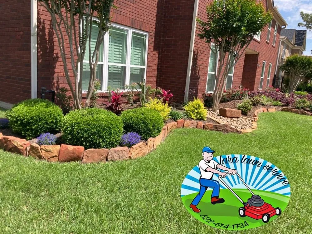 Affordable landscape installation in Crosby, TX by Lara Lawn Service