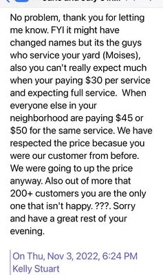 Lara's Landscaping Service Logo