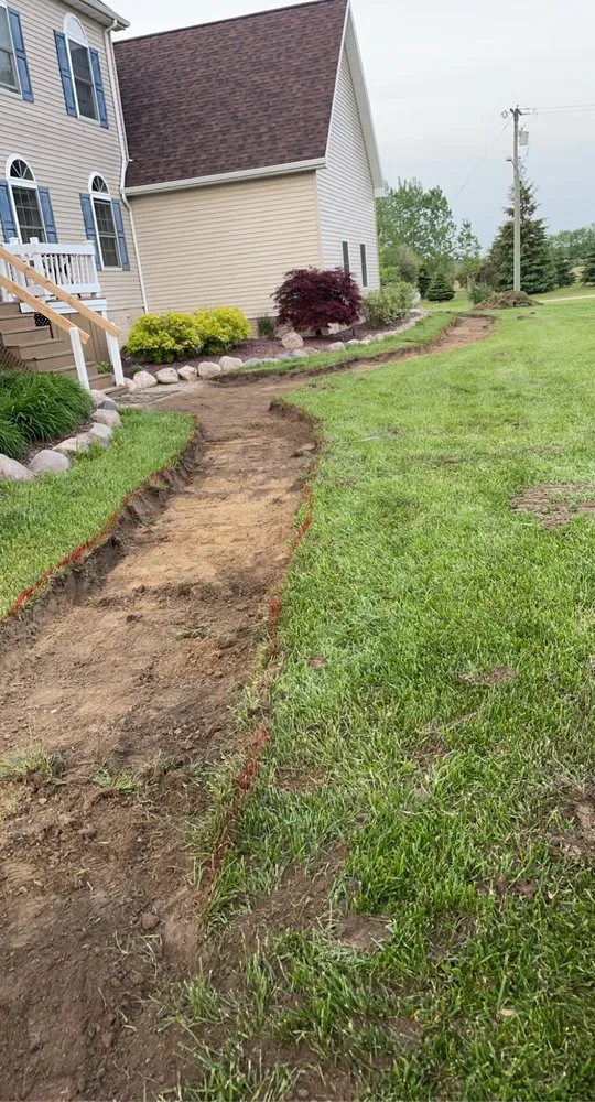 Custom landscape design in Milan, MI - LaRoy AG & Construction