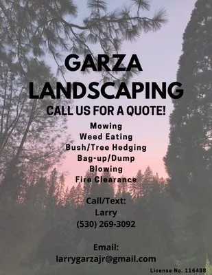 Larry Garza Landscaping Logo