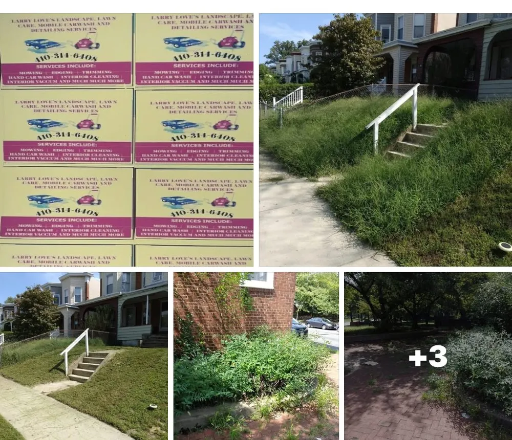 Custom lawn mowing service for homes in Baltimore, MD by Larry Love