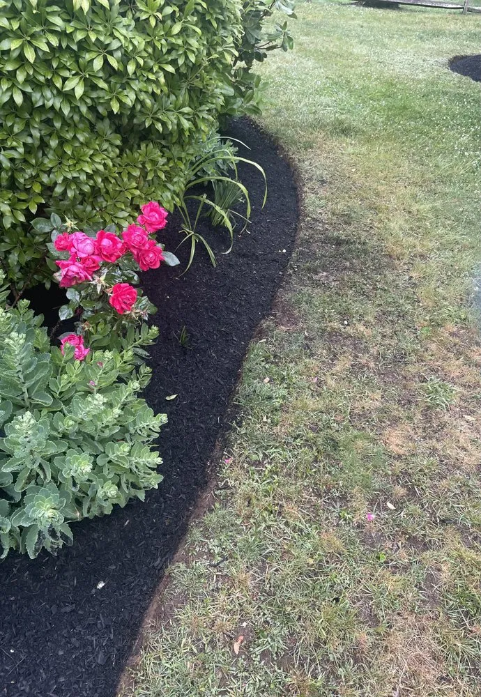 Custom landscape installation in Bourne, MA by Larrys Landscape