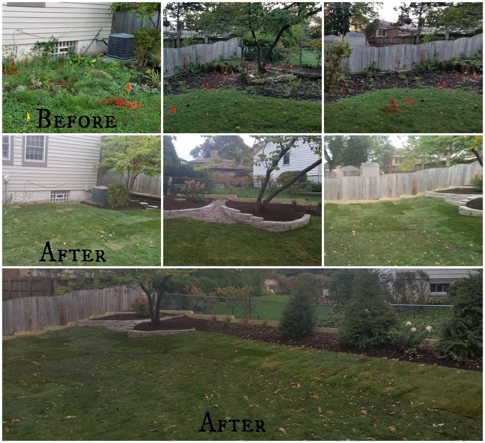 Custom landscaping services in Brookfield, IL by Larry's Lawn Care and Design