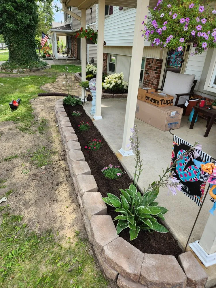 Custom landscape design with custom design across Southgate, MI - Larry's Lawn Care
