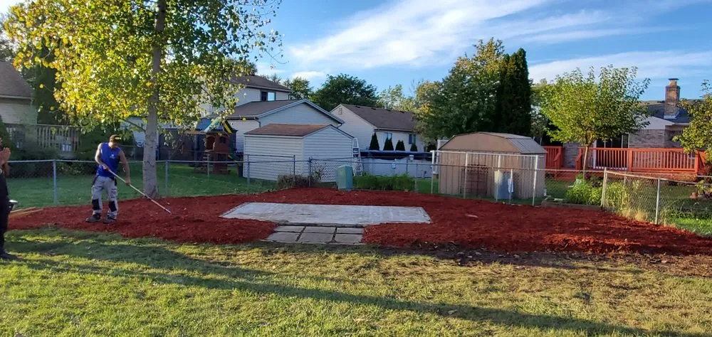 Custom landscape installation with custom design across Southgate, MI - Larry's Lawn Care