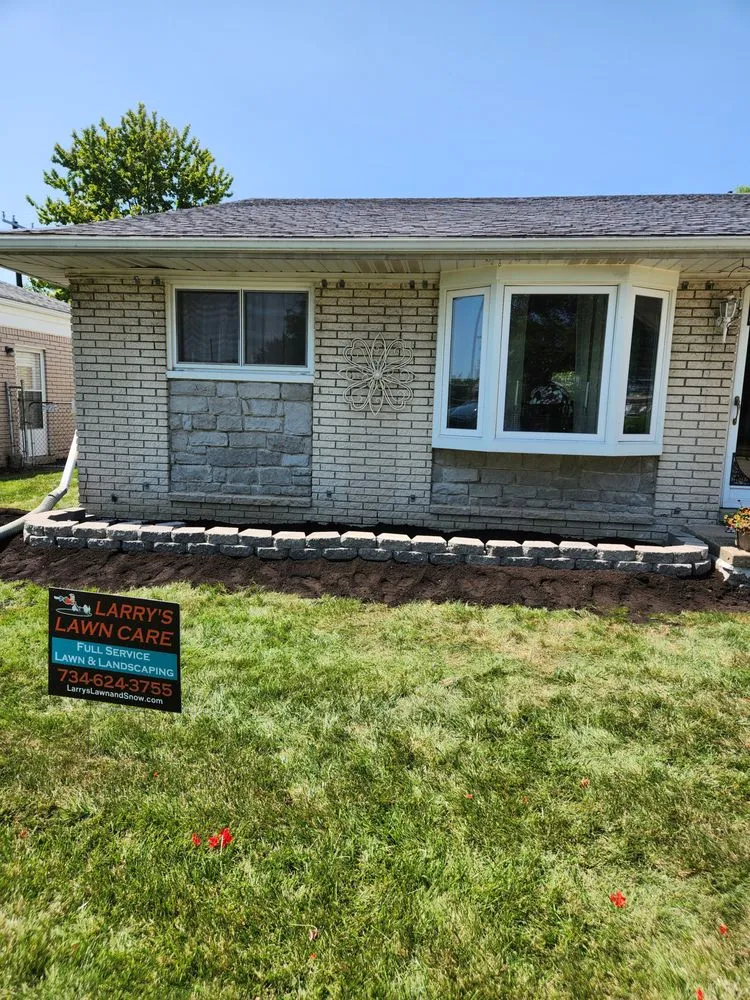 Custom landscape design in Southgate, MI by Larry's Lawn Care