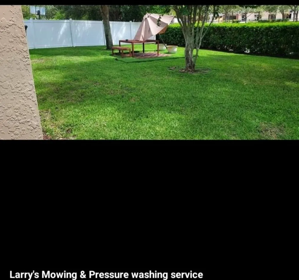 Professional yard cleanup service for residential properties across Alafaya, FL - Larry's Mowing & Pressure Washing Services